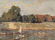 Alfred Sisley Regatta at Hampton Court oil painting picture wholesale